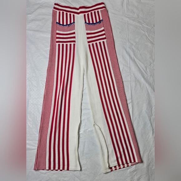 Pastíche Pepe Stripe Cotton Blend Knit Pants SZ - Picture 2 of 5